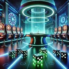 Meja Caribbean Stud Poker live dealer dultogel dengan dealer profesional